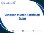 LANGKAH MUDAH TERBITKAN BUKU